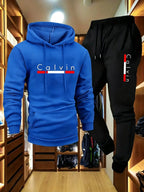 Men's Winter Fleece Hoodie and Jogger Pants Set