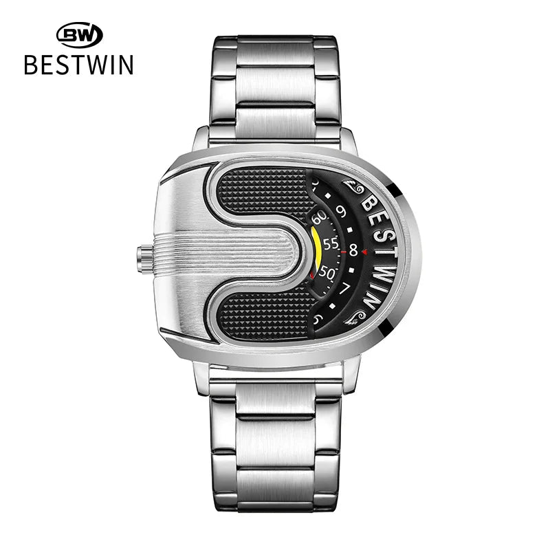 Men's Luxury Stainless Steel Quartz Wristwatch