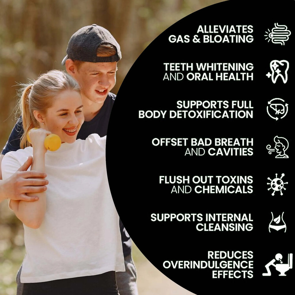 Activated Charcoal Capsules Digestive Bloating Relief