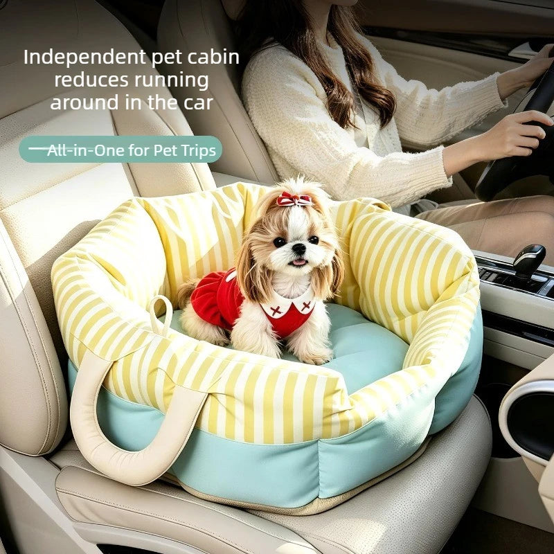 Dog Car Seat Travel Bed Pet Carrier for Cats Dogs
