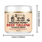Manuka Honey Beef Tallow Face Cream Moisturizer