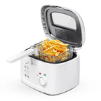 1600W Electric Deep Fryer with 2.6-Quart Non-Stick Basket
