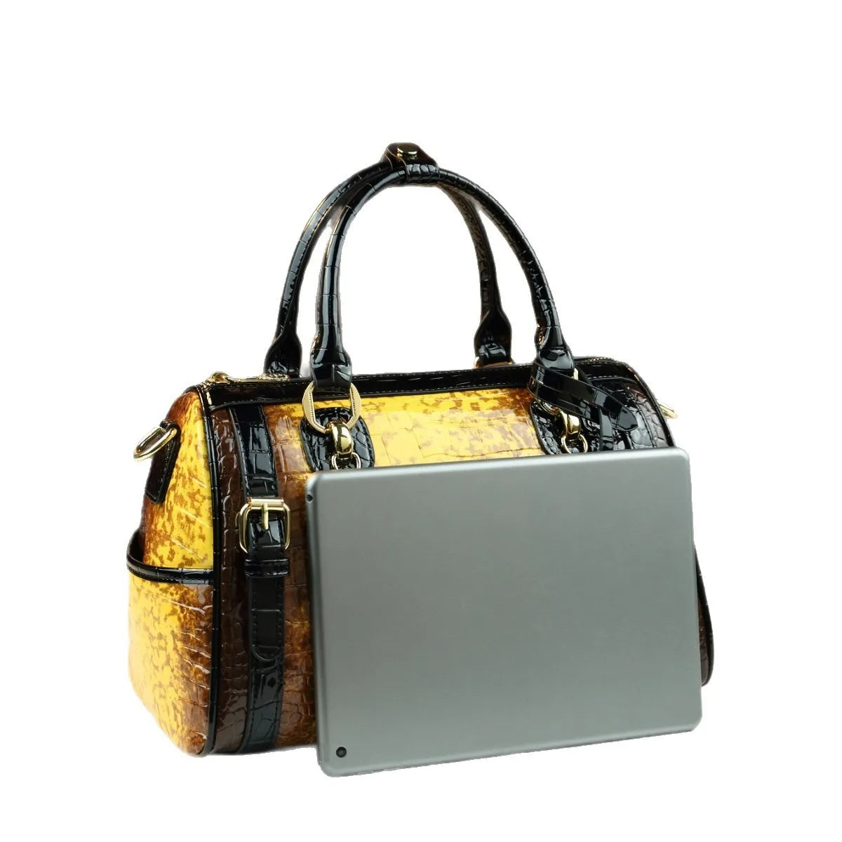 Women's Crocodile Pattern PU Leather Handbag Crossbody Bag