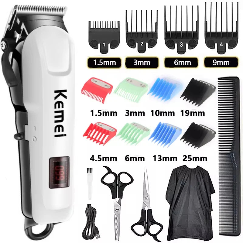 Men Professional Cordless Hair Clipper Rechargeable Trimmer 809A