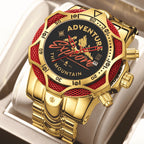 Men's Fashion Large Dial Water-Resistant Quartz Wristwatch