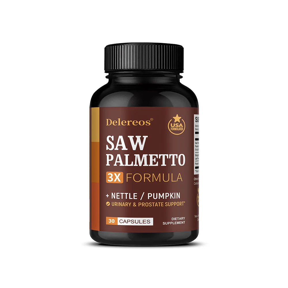 Saw Palmetto Capsules for Prostate and Hair Health