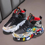 Kids' Cartoon Graffiti Sneakers