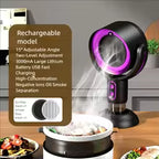 Portable Rechargeable Desktop Range Hood for Indoor BBQ and Hot Pot
