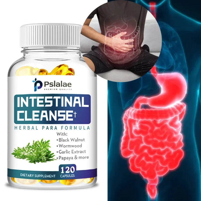 Intestinal Cleanse Herbal Supplement Capsules