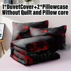 Skull Print Duvet Cover Set with Pillowcases