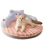 20.5 Inch Plush Pet Bed Cushion Mat for Cats Dogs