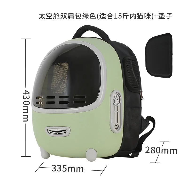 Breathable Space Capsule Pet Carrier Backpack for Cats Dogs