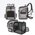 Breathable Expandable Pet Carrier Backpack for Cats Dogs