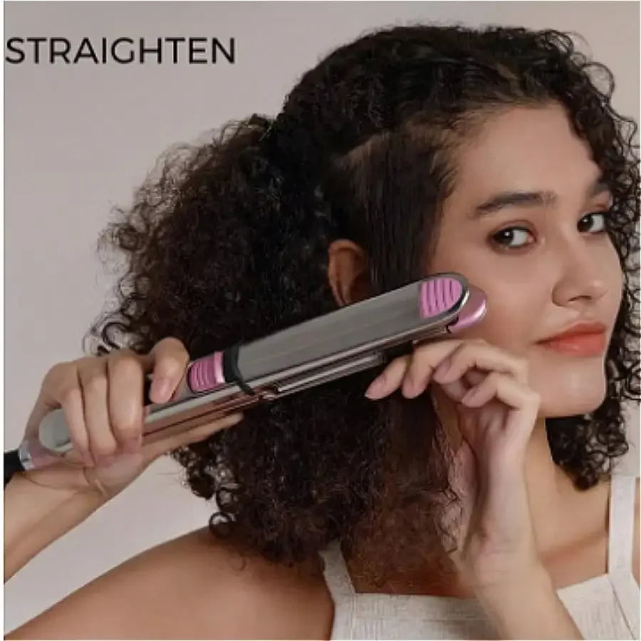 2-in-1 Ceramic Ionic Hair Straightener and Curler