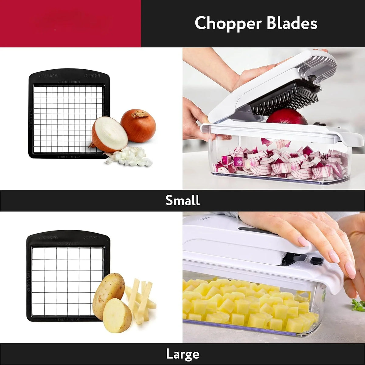 Vegetable Chopper and Spiral Slicer with Container Set