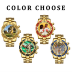 Men's Fashion Large Dial Water-Resistant Quartz Wristwatch