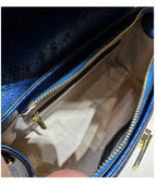 Women's Luxury Leather Snake Stitching Shoulder Handbag