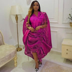 Women's African Traditional Kaftan Abaya Evening Long Dress