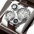 Men's Luxury Business Leather Quartz Wristwatch
