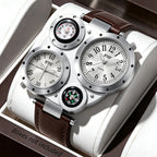 Men's Luxury Business Leather Quartz Wristwatch