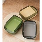 Semi Enclosed Anti Tracking Cat Litter Box for Cats