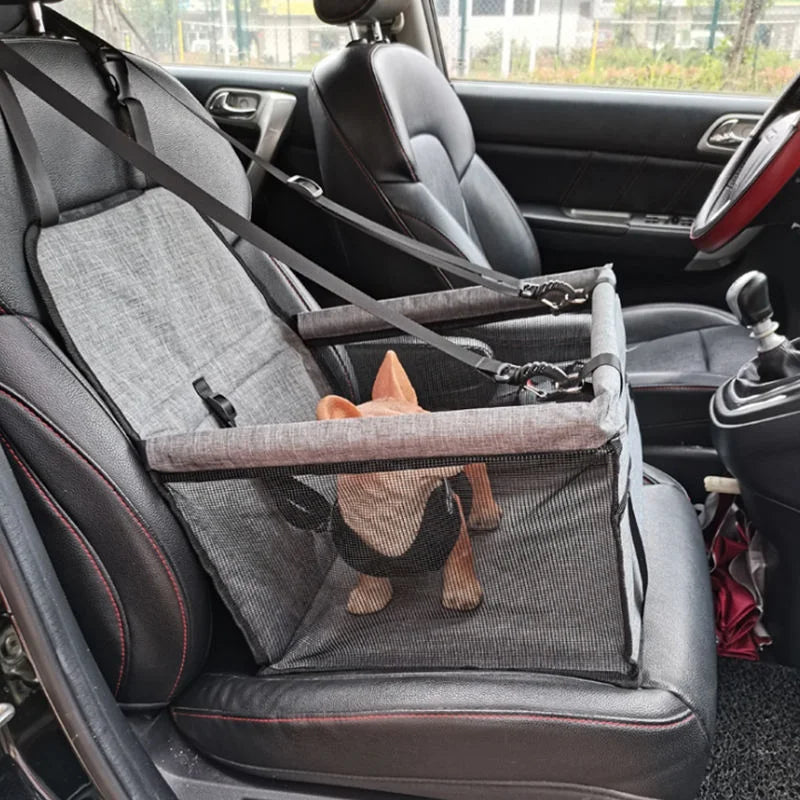 Foldable Dog Car Seat Cover Hammock Pet Carrier