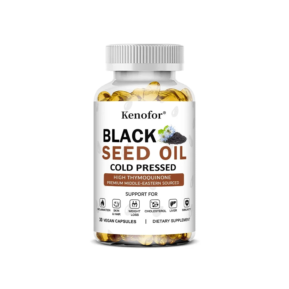 Black Seed Oil Immune Support Dietary Supplement Capsules