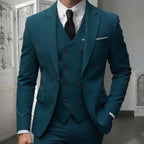 Men's Classic Slim Fit 3-Piece Suit Set
