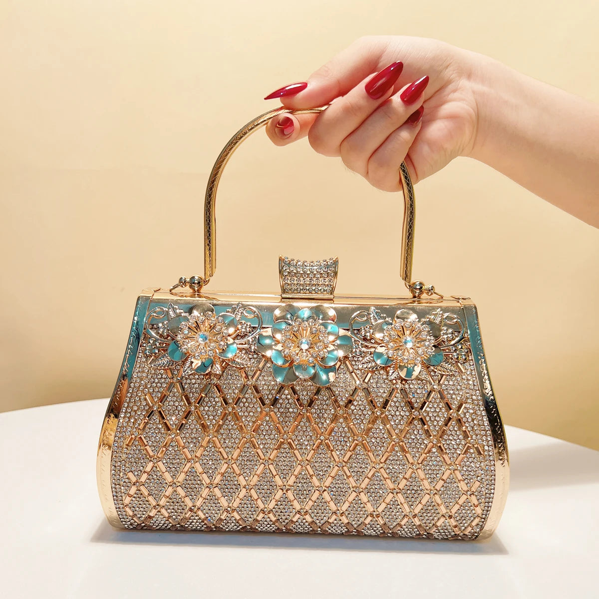 Women's Luxury Rhinestone Evening Clutch Bag