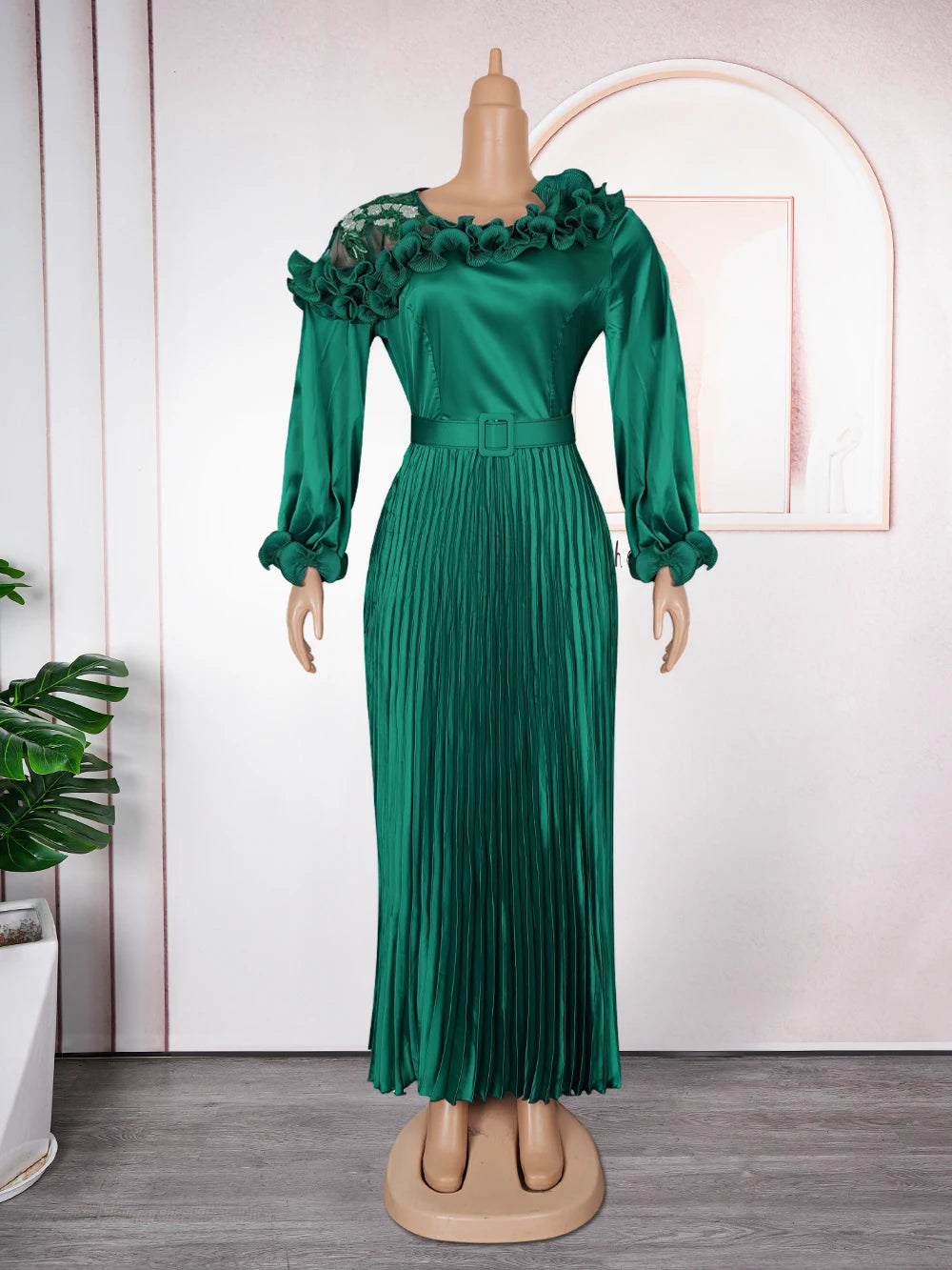 Women's African Traditional Luxury Evening Gown Maxi Dress
