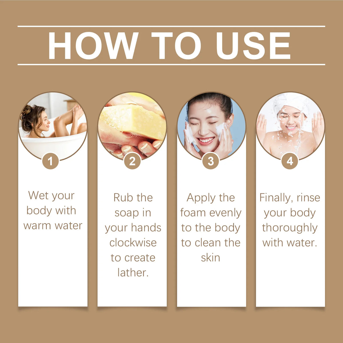 Brightening Tallow Soap Deep Clean Moisturizing Body Bar