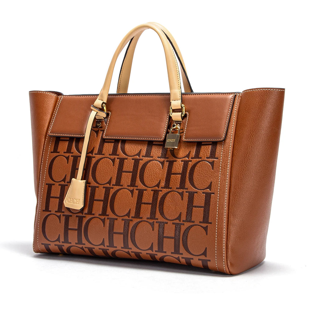 Women's Embossed Large Capacity Business Handbag