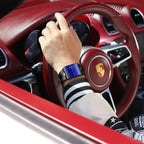 Men's Rectangle Quartz Stainless Steel Watch with Box