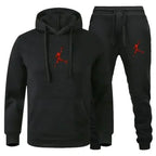 Men's Hooded Pullover and Jogger Pants Two-Piece Set