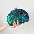 Women's Luxury Beaded Embroidery Evening Clutch Bag