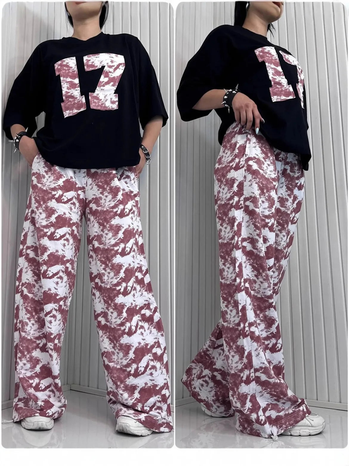 Women's Dashiki African Short Sleeve Top and Pants 2-Piece Set