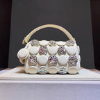 Women's Fashion Diamond Bucket Shoulder Crossbody Bag