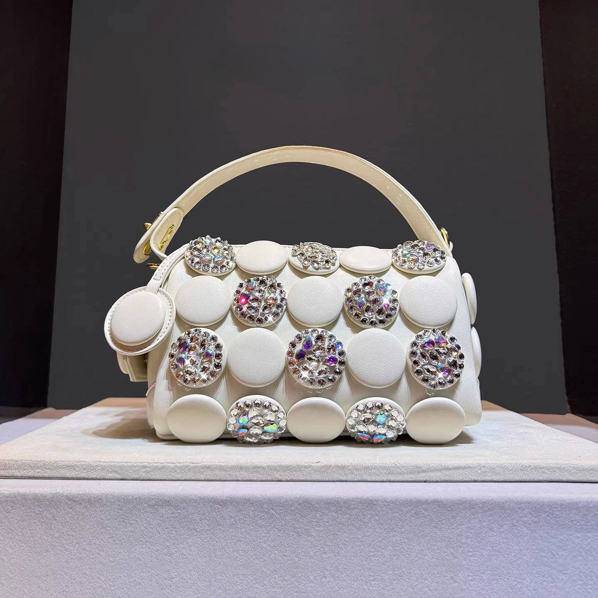 Women's Fashion Diamond Bucket Shoulder Crossbody Bag