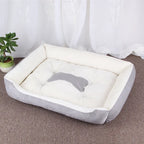 Soft Square Dog Sofa Warm Washable Pet Bed
