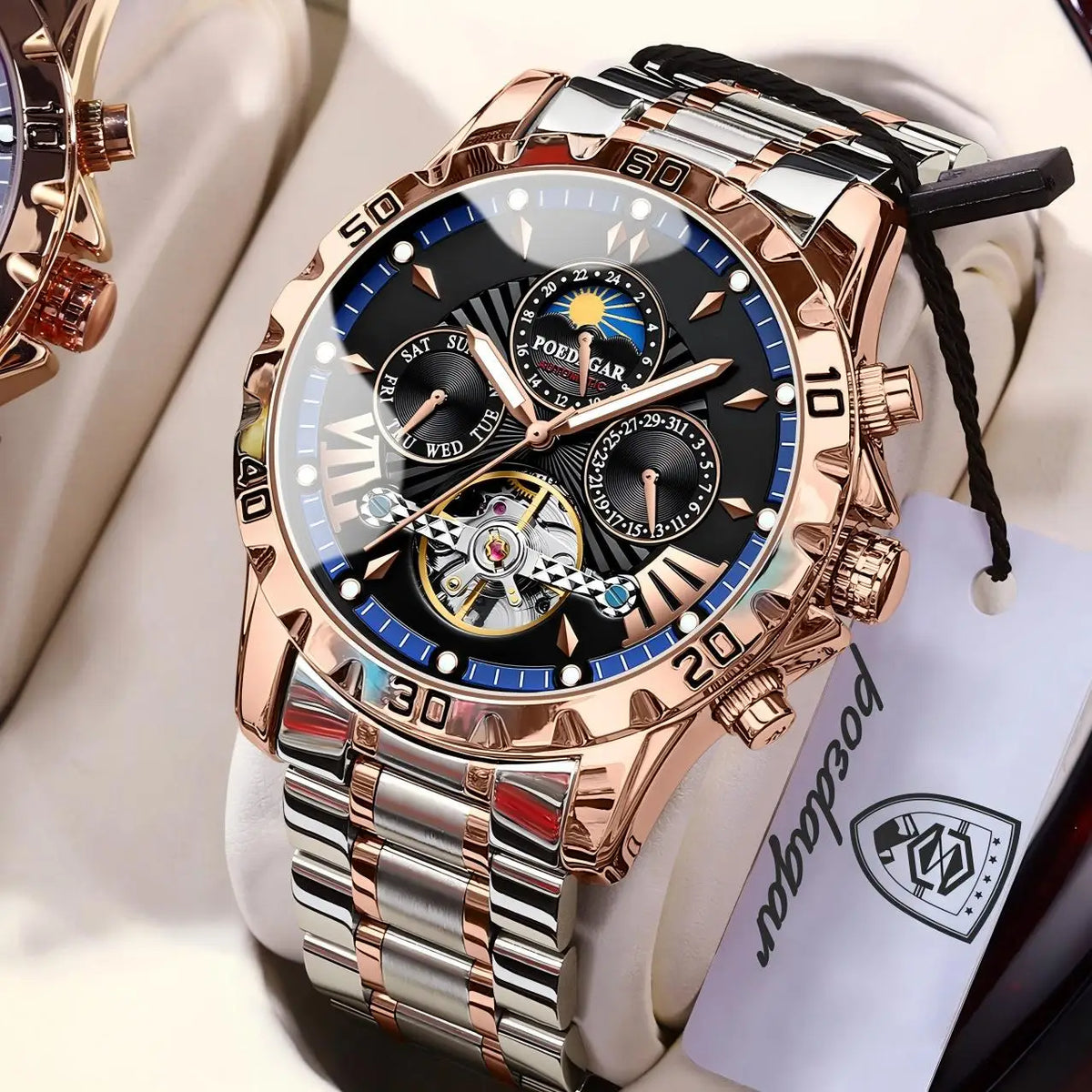Men's Luxury Hollow Tourbillon Automatic Mechanical Watch