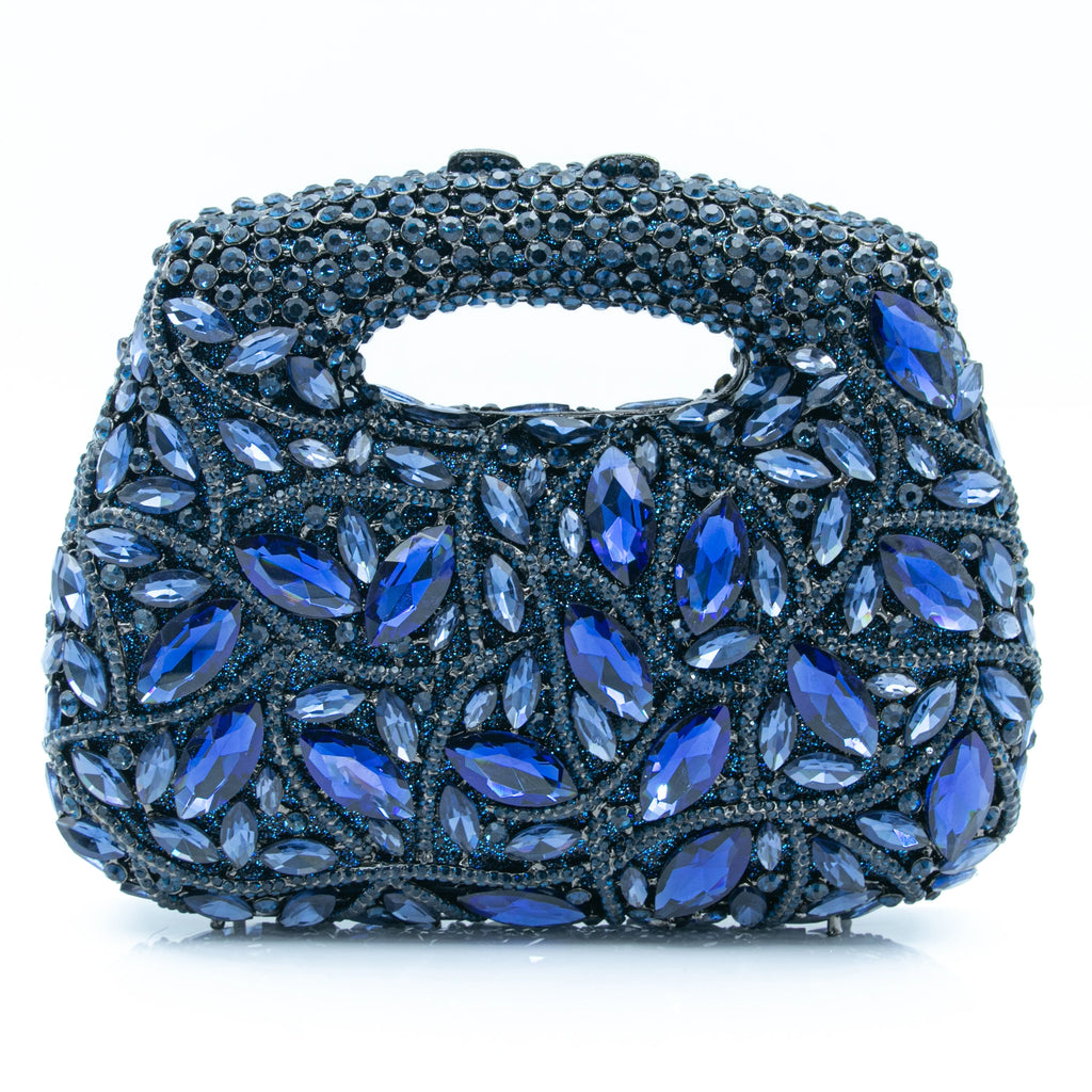 Women's Luxury Rhinestone Top Handle Evening Clutch Bag