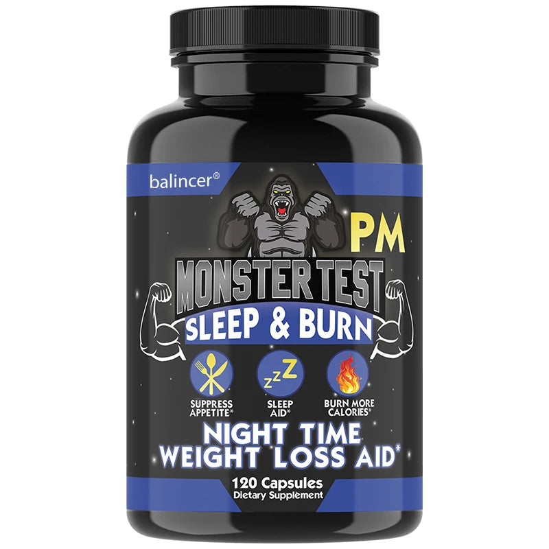 Nighttime Fat Burning Supplement with Magnesium Zinc Natural Plant Extracts