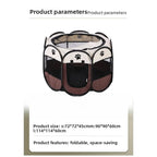 Foldable Octagonal Pet Tent Playpen for Cats Dogs