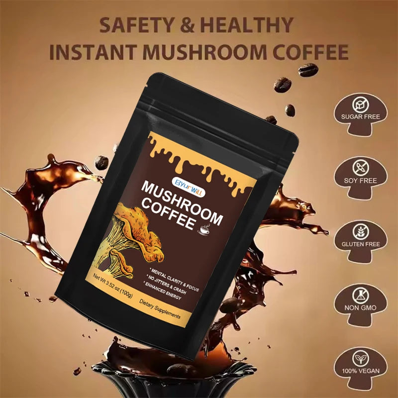 Lion's Mane and Turkey Tail Energy Support Mushroom Coffee