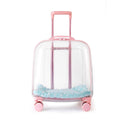 Breathable Space Capsule Rolling Pet Carrier Backpack for Cats Dogs