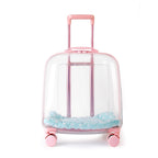 Breathable Space Capsule Rolling Pet Carrier Backpack for Cats Dogs