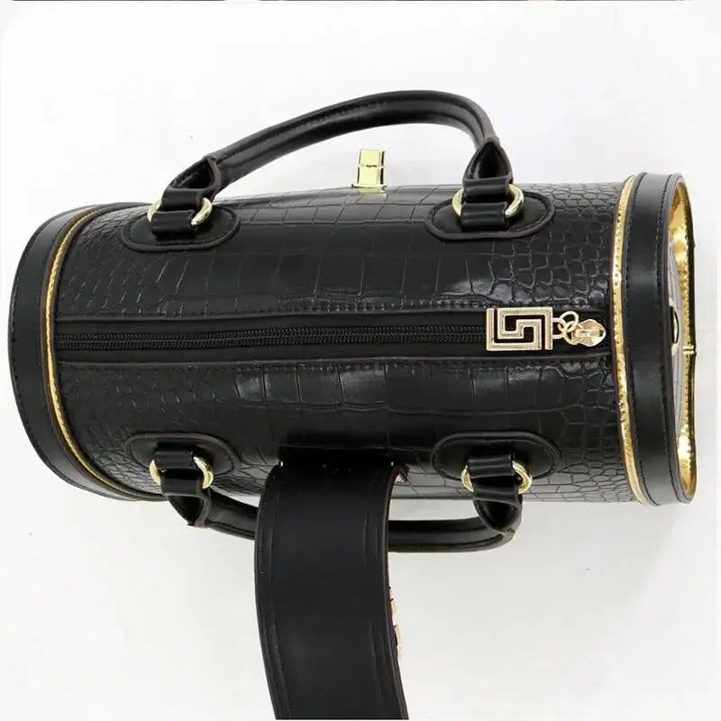 Women's Crocodile Pattern Leather Handbag Crossbody Bag