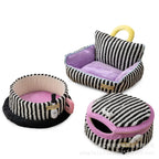Striped Corduroy Pet Bed Set