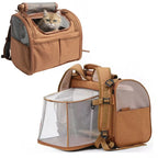 Expandable Breathable Pet Carrier Backpack for Cats Dogs