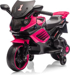 Kids 6V Electric Motorcycle Ride-On Toy with Training Wheels